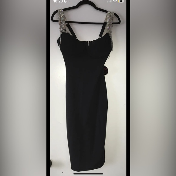 NWT Designed for Hot Miami Styles Bodycon dress with rhinestone detail size S - Picture 12 of 13